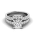 0.95-3.45 CT Round & Princess Cut Lab Grown Diamonds - Bridal Set - Primestyle.com