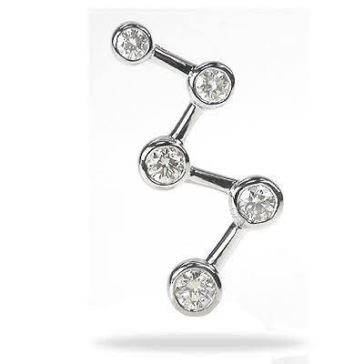 0.95 CT Round Cut Natural Diamonds - Journey Pendants