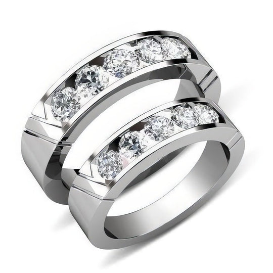 0.95 CT Round Cut Diamonds - Wedding Set