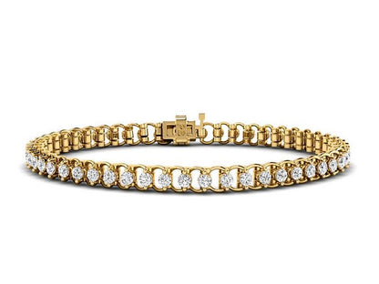 1.00-3.00 CT Round Cut Lab Grown Diamonds - Tennis Bracelet - Primestyle.com