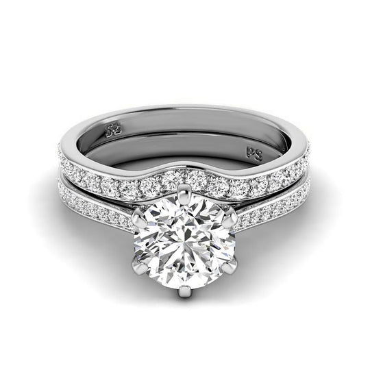 1.00-3.50 CT Round Cut Lab Grown Diamonds - Bridal Set