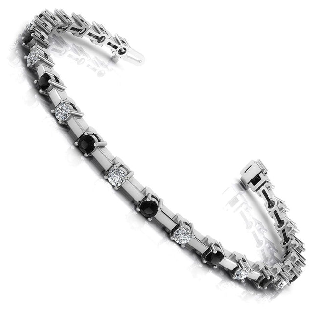 1.00-5.00 CT Round Cut Natural Diamonds - Diamond Bracelets