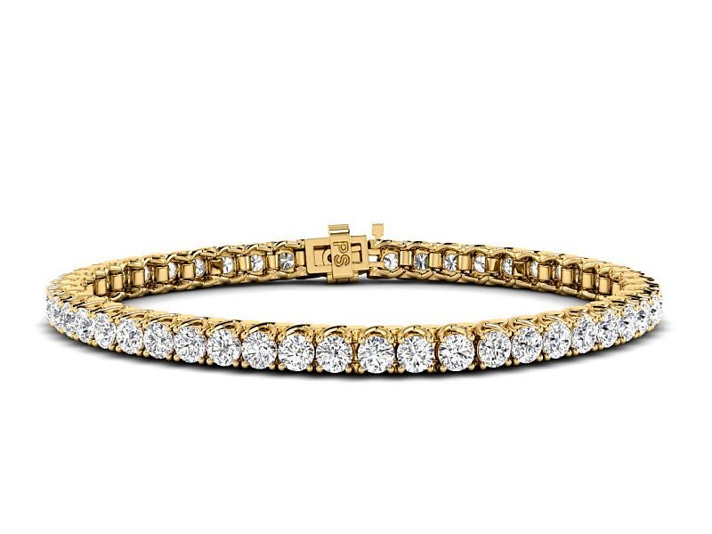 1.00-9.00 CT Round Cut Lab Grown Diamonds - Tennis Bracelet - Primestyle.com