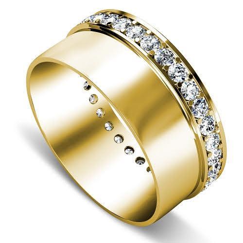 1.00 CT Round Cut Diamonds - Mens Wedding Band - Primestyle.com