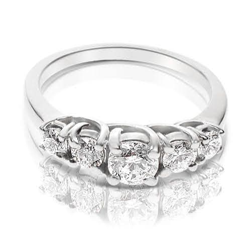 1.00 CT Round Cut Diamonds - Wedding Band