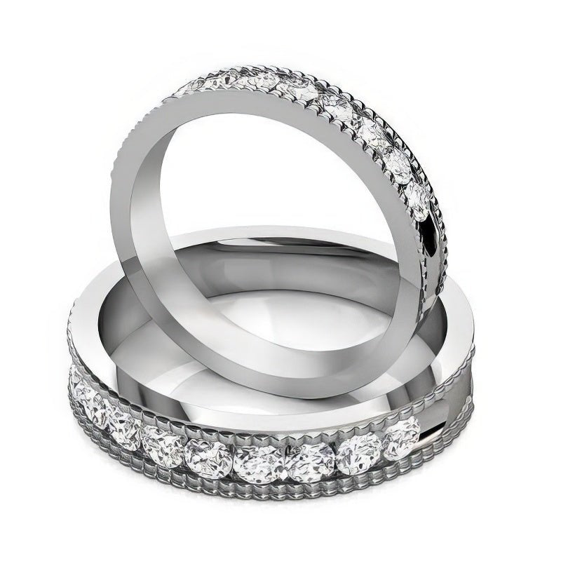 1.00 CT Round Cut Diamonds - Wedding Set - Primestyle.com