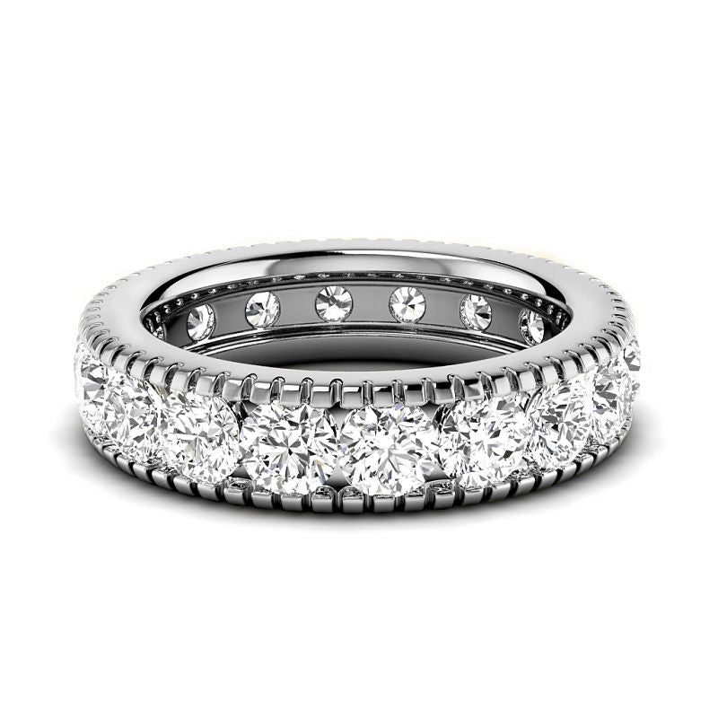 1.00 CT Round Cut Lab Grown Diamonds - Eternity Ring - Primestyle.com