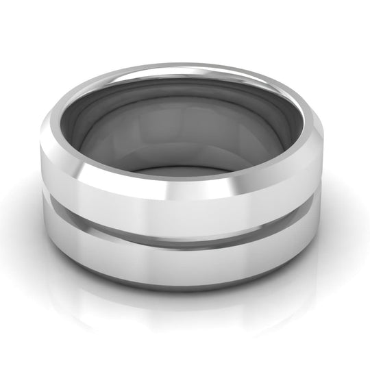 10.0 mm Plain Wedding Band in 14KT, 18KT & Platinum
