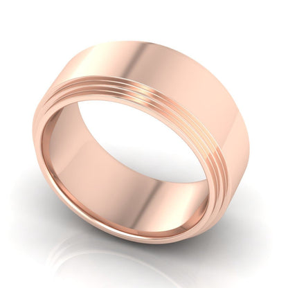 10.0 mm Plain Wedding Band in 14KT, 18KT &amp; Platinum - Primestyle.com