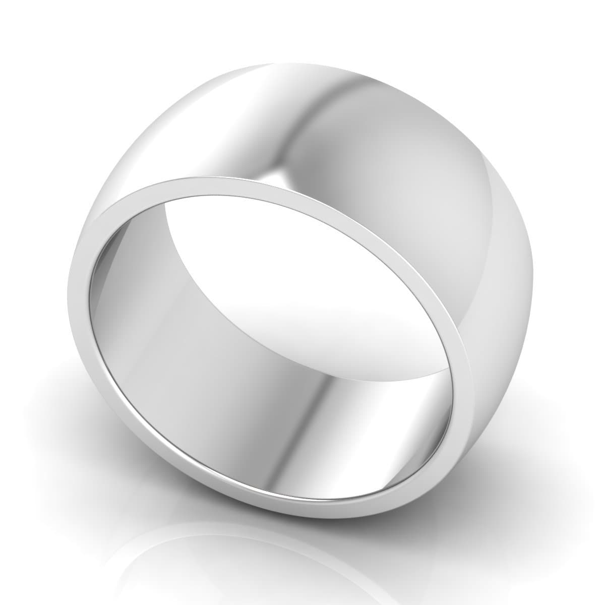 10.0 mm Plain Wedding Band in 14KT, 18KT &amp; Platinum - Primestyle.com