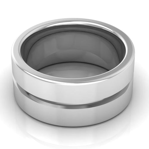 10.0 mm Plain Wedding Band in 14KT, 18KT & Platinum - Primestyle.com