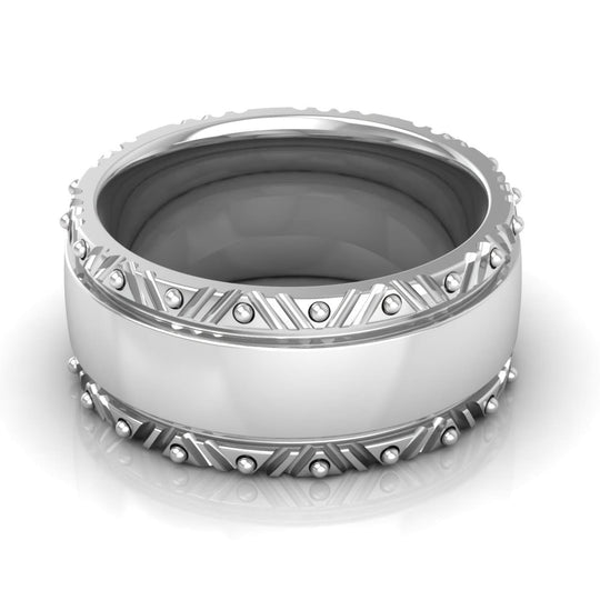 10.0 mm Plain Wedding Band in 14KT, 18KT & Platinum