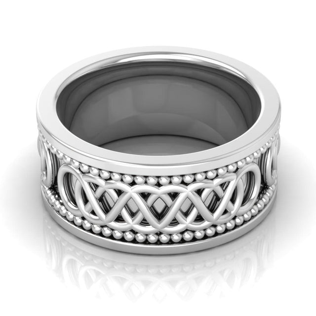 10.0 mm Plain Wedding Band in 14KT, 18KT & Platinum