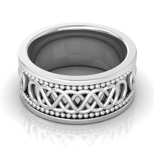 10.0 mm Plain Wedding Band in 14KT, 18KT & Platinum