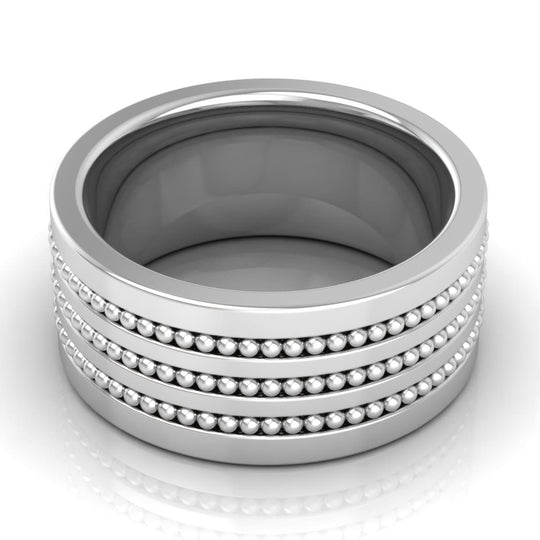 10.0 mm Plain Wedding Band in 14KT, 18KT & Platinum