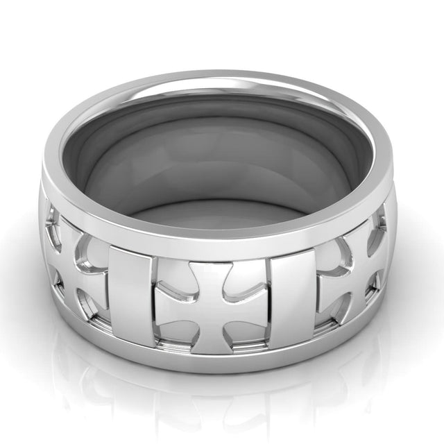10.0 mm Plain Wedding Band in 14KT, 18KT & Platinum