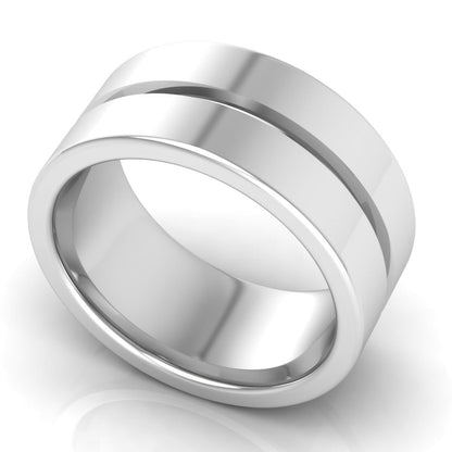 10.0 mm Plain Wedding Band in 14KT, 18KT &amp; Platinum - Primestyle.com