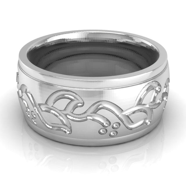 10.0 mm Plain Wedding Band in 14KT, 18KT & Platinum