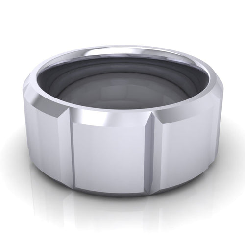 10.0 mm Plain Wedding Band in 14KT, 18KT & Platinum - Primestyle.com