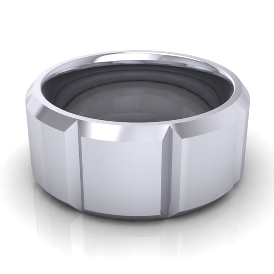 10.0 mm Plain Wedding Band in 14KT, 18KT & Platinum