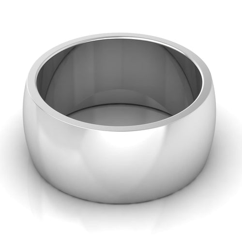 10.0 mm Plain Wedding Band in 14KT, 18KT & Platinum - Primestyle.com