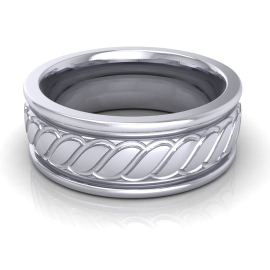 10.0 mm Plain Wedding Band in 14KT, 18KT & Platinum