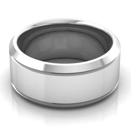 10.0 mm Plain Wedding Band in 14KT, 18KT & Platinum - Primestyle.com