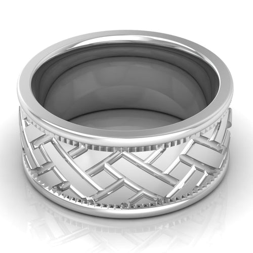 10.0 mm Plain Wedding Band in 14KT, 18KT & Platinum - Primestyle.com