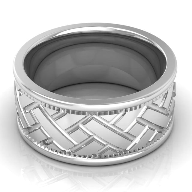 10.0 mm Plain Wedding Band in 14KT, 18KT & Platinum