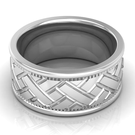 10.0 mm Plain Wedding Band in 14KT, 18KT & Platinum