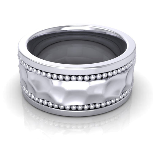 10.0 mm Plain Wedding Band in 14KT, 18KT & Platinum - Primestyle.com