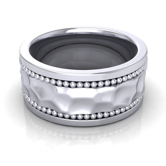 10.0 mm Plain Wedding Band in 14KT, 18KT & Platinum
