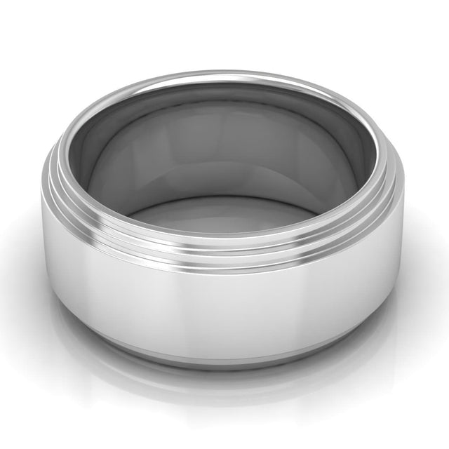 10.0 mm Plain Wedding Band in 14KT, 18KT & Platinum