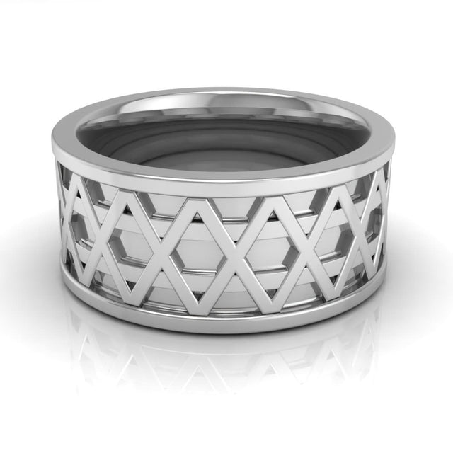 10.0 mm Plain Wedding Band in 14KT, 18KT & Platinum