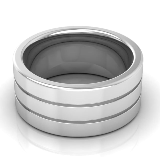 10.0 mm Plain Wedding Band in 14KT, 18KT & Platinum