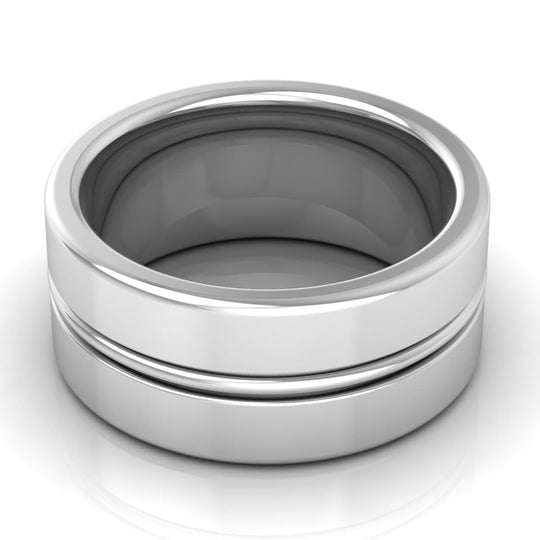10.0 mm Plain Wedding Band in 14KT, 18KT & Platinum