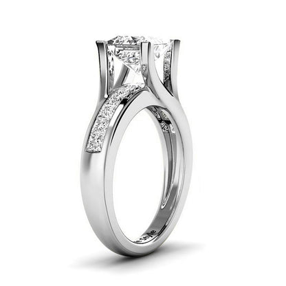 1.10-3.60 CT Princess Cut Lab Grown Diamonds - Engagement Ring - Primestyle.com