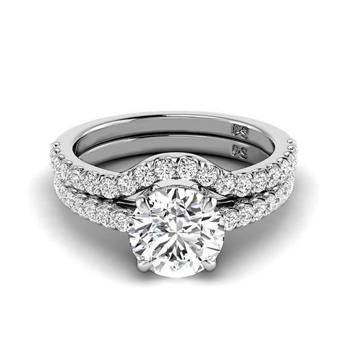 1.10 - 6.60 CT Round Cut Diamonds - Bridal Set - Primestyle.com