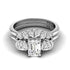1.10-3.60 CT Round & Emerald Cut Lab Grown Diamonds - Bridal Set - Primestyle.com