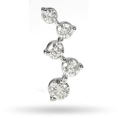 1.10 CT Round Cut Natural Diamonds - Journey Pendants