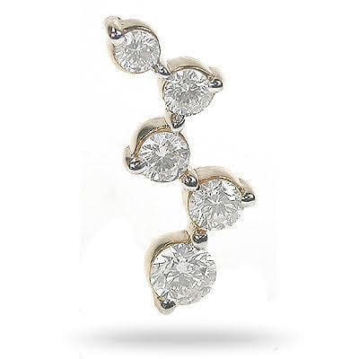 1.10 CT Round Cut Diamonds - Journey Pendant - Primestyle.com