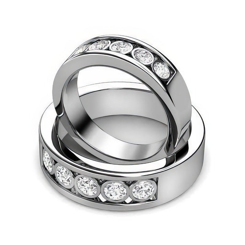 1.10 CT Round Cut Diamonds - Wedding Set - Primestyle.com