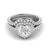 1.15-3.65 CT Round & Heart Cut Lab Grown Diamonds - Bridal Set - Primestyle.com