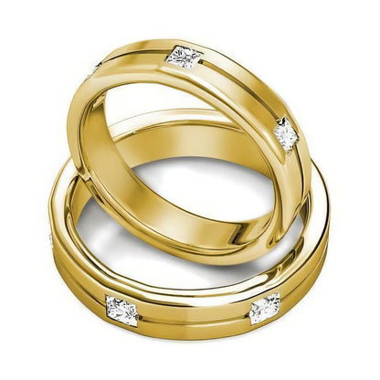 1.20 CT Princess Cut Diamonds - Wedding Set - Primestyle.com