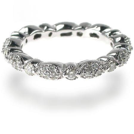 1.20 CT Round Cut Diamonds - Eternity Ring