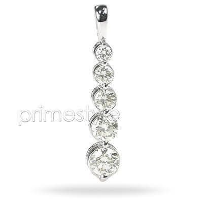 1.20 CT Round Cut Diamonds - Journey Pendant - Primestyle.com