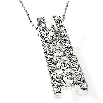 1.20 CT Round Cut Diamonds - Journey Pendant - Primestyle.com