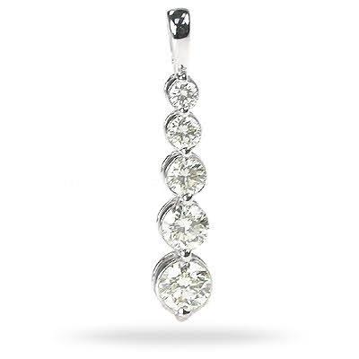 1.20 CT Round Cut Natural Diamonds - Journey Pendants
