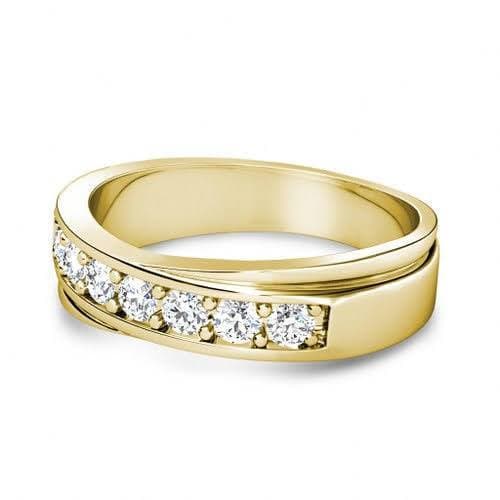1.20 CT Round Cut Diamonds - Mens Wedding Band - Primestyle.com