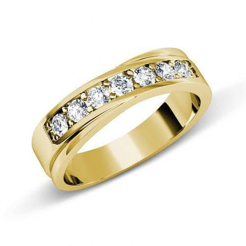 1.20 CT Round Cut Diamonds - Mens Wedding Band - Primestyle.com